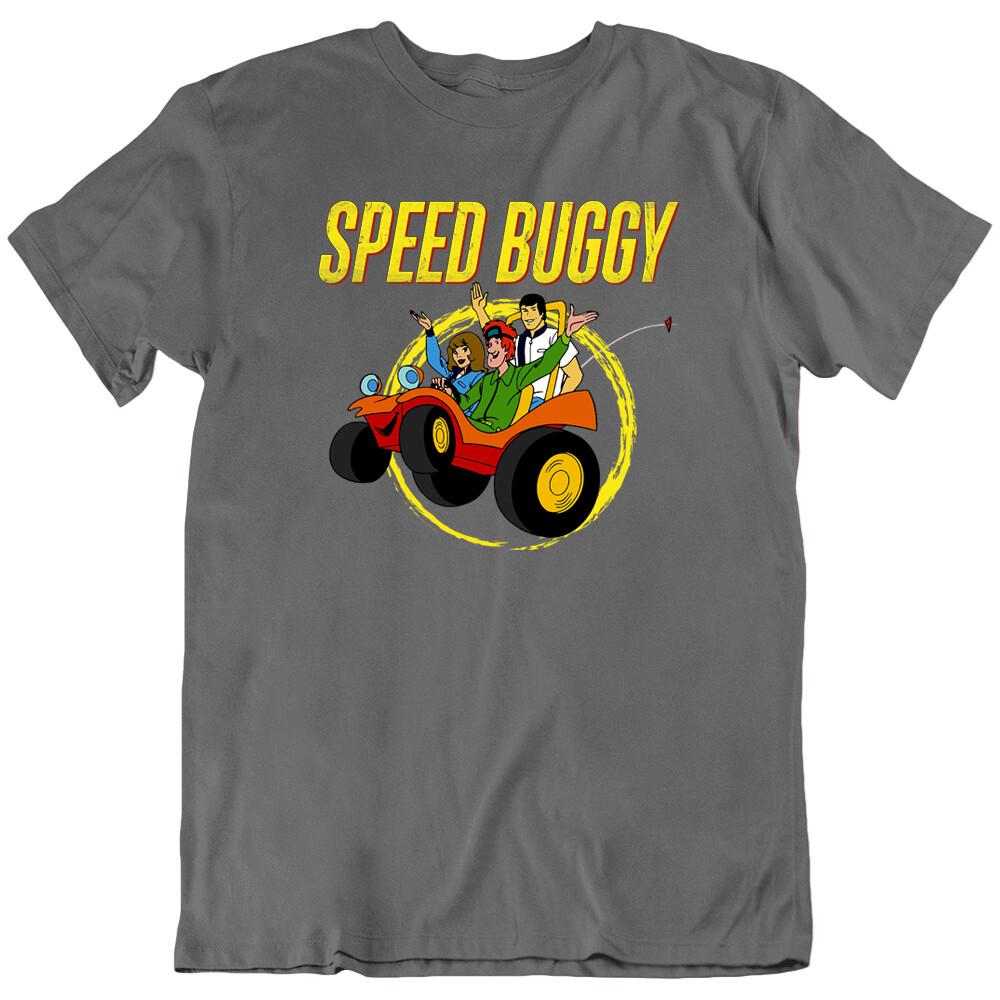 

Car Friend Багги, Speed Cartoon 70-х Забавное ТВ-шоу Ретро Футболка Футболка Подарок Новый 4XL