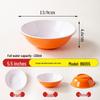 Melamine Breakfast Bowl for Porridge, Soy Milk, Noodles, & Wontons - Imitation Porcelain Tableware with Rolled Rim