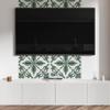 Vinyl Adhesive Hallway Decor with Graphics 120x60 cm Elegant Plant Pattern