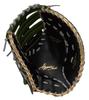Rawlings HYPER TECH COLOR SYNC Baseball First Inches Glove, Softball, Baseman's Glove, GR6HTCM535, Black/ML Green, 11.75 (Right-handed Throw)