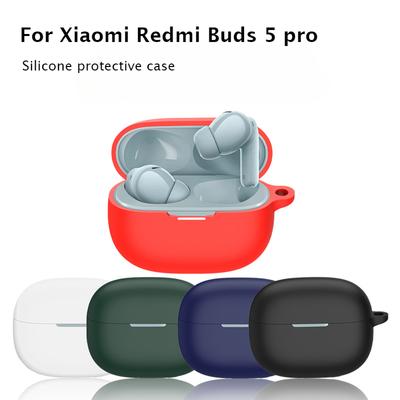 Für Xiaomi Redmi Buds 5 pro Kopfhörer-Schutzhülle, süße Silikonhülle, siamesische Silikonhülle in reiner Farbe, für Redmi Buds 5 pro