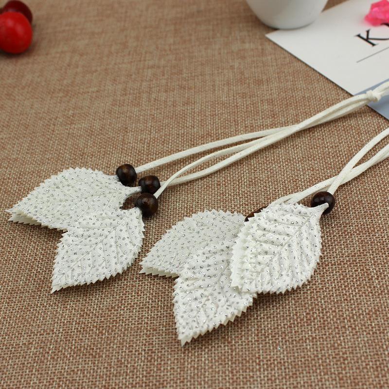 Women'S Decorative Thin Belt, Spring And Summer Women'S Woven Lanyard, Leaf Sequined Belt, Waist Chain Five Colors