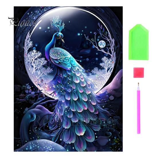 

Картина со стразами 5D Павлин Пейзаж Полная дрель Блестящие стразы Красочные DIY Художественные ремесла Ручная работа Украшение стен Горный хрусталь Мозаика Живопись Подарки A