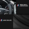2025 Hot Mazda Carbon Fiber Car Steering Wheel Cover Penutup Stereng Fit Mazda 2 3 5 6 8 CX3 CX5 CX8 CX30 MX5 Car Accessories