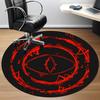 1pc Eye Symbol Office Round Area Rug, Indoor Mat Suitable ForOffice, Under Office Chairs Bedroom Living Room Home Decor, Room Deco U38