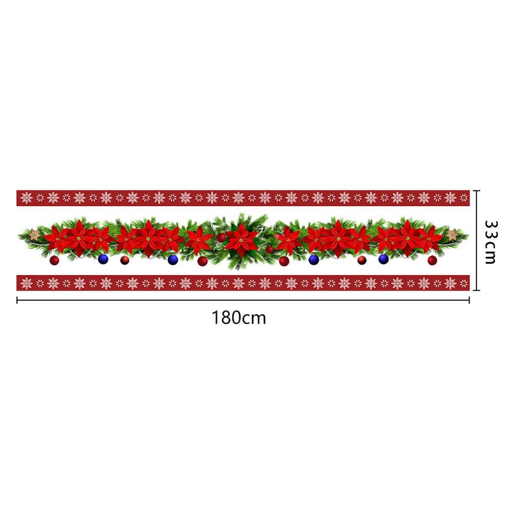 1 Pc Christmas Table Runner Reusable Table Cloth Creative Christmas Table Flags Printed Flags for Anniversary Banquet Festival