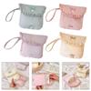 Sanitary Napkin Storage Pouch Stylish Milk Fleece Construction Spacious Interior Holder For Cosmetics Small Items