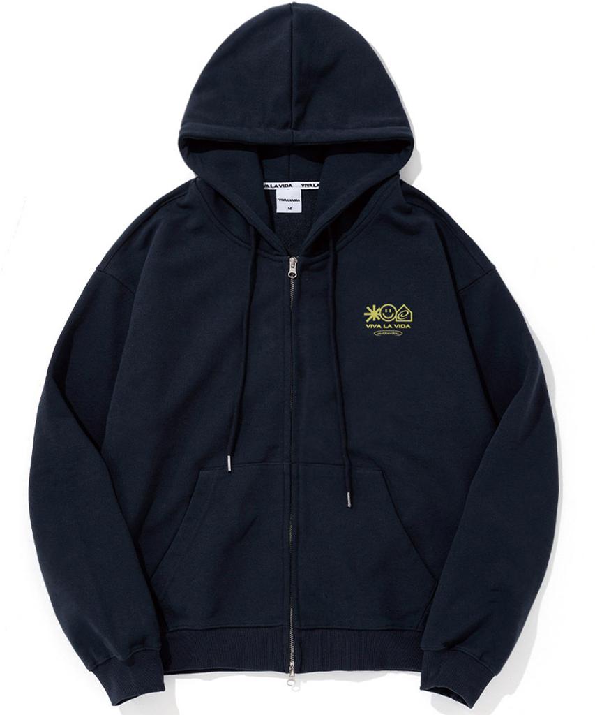 Viva La Vida Smile Heavy Terry Zip-Up Hoodie