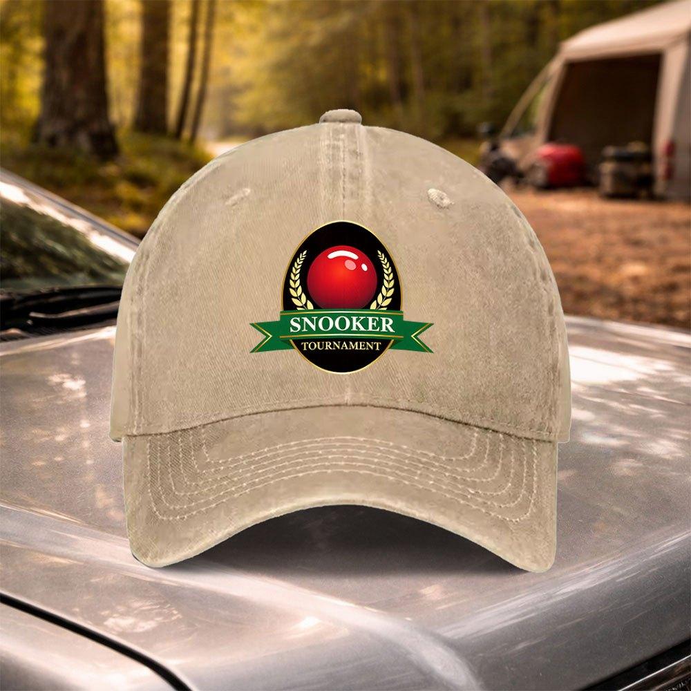 Retro Washed Snooker Championship Baseball Cap Adjustable for Weddings Parties Festivals Bachelor Parties Cycling Camping