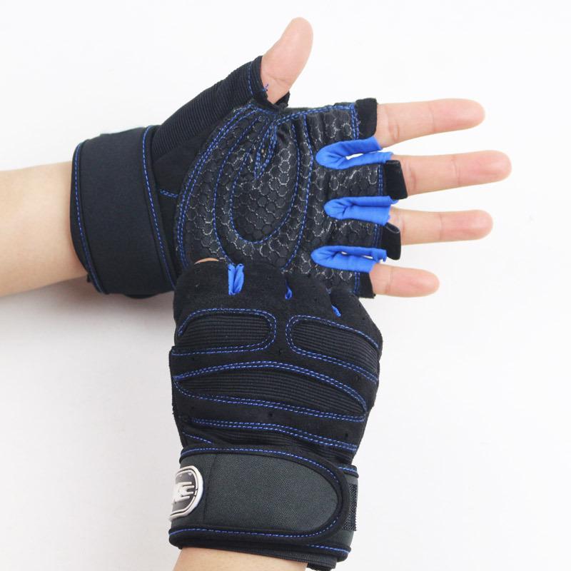 Unisex Half-Finger Fitness Gloves with Wrist Support, Breathable & Non-Slip for Weightlifting and Outdoor Sports