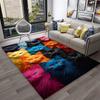 Cute Cat Flower Pastoral Cartoon Carpet Rug for Home Living Room Bedroom Sofa Doormat Decor,Kid Play Area Rug Non-slip Floor Mat