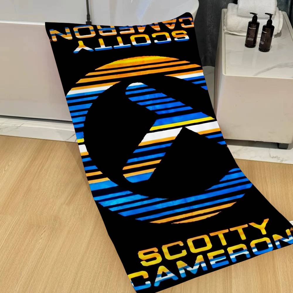 Golf S-scotty C-camerons Anime Anime Beach Swimming Towel Soft Absorbent Washcloth Children's Gifts For Kids Travel Camping Gym