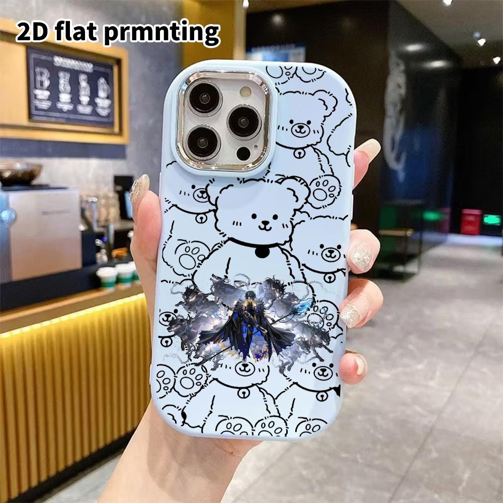 Phone Case: 2D Flat Design Suitable for iPhone 18 17 16 15 14 13 Pro Protective Case, Couple Style, Gorgeous Dark Theme, Christmas and Halloween Gifts