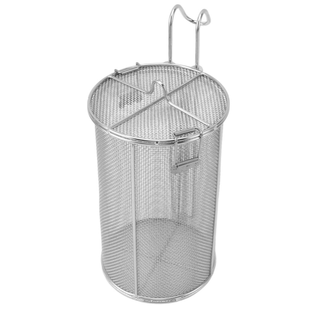 Stainless Steel Spice Seasoning Strainer Collapsible Telescopic Handle Soup Seasonings Seperation Basket for Cooking