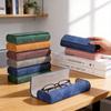 Simple Pu Leather Glasses Box For Men Women Pressure Resistant Myopia Presbyopia Sunglasses Box Portable Reading Glasses Case