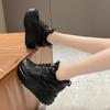 Fashion Hollow High Heels 10cm Sneakers Chunky Casual Autumn Spring Platform Wedge High Fashion Breathable Women Summer Shoes