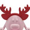 Yousheng 3D Printed Christmas Reindeer Figurine Xmas Elk Ornament Fidget Toy with Movable Joints Articulated Deer Model Car Dashboard Decoration