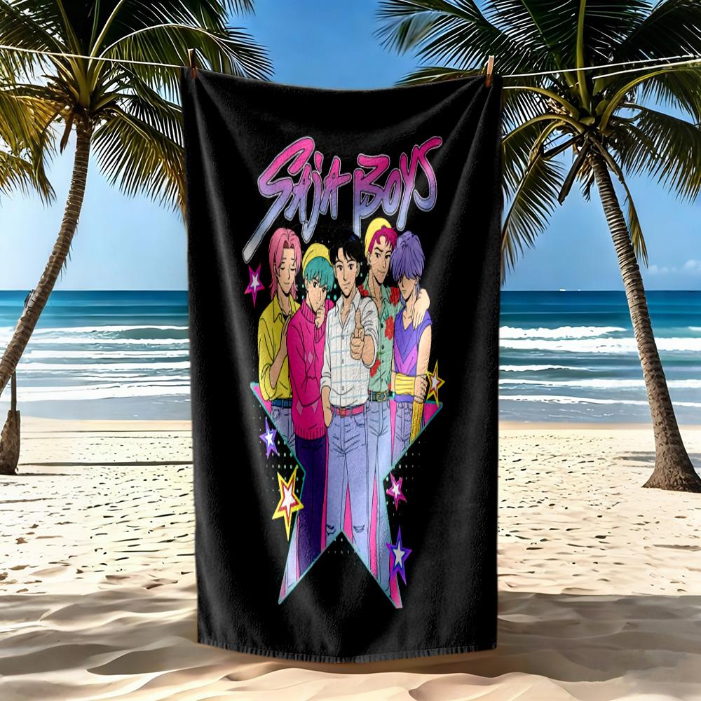 Saja Boys7 Beach Towel Super Soft Microfiber Quickdry Fabric Comfortable Lightweight Portable for Swimming,Beach,Camping, Travel, Beach Accessories