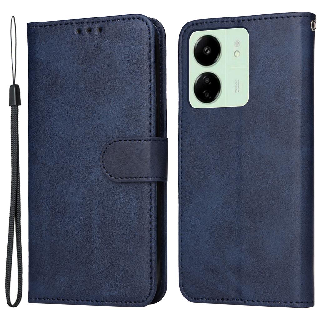 For Xiaomi Redmi 13C 4G/5G/13R 5G/Poco M6 5G/Poco C65 4G Case Shockproof PU Leather Phone Cover Calf Texture Phone Shell