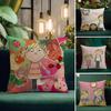 TV-Serie Charlie und Lola Kissenbezug Natürlicher Leinen-Kissenbezug Set All-in-One Dekor Kissenbezug für Sofa Schlafzimmer Stuhl