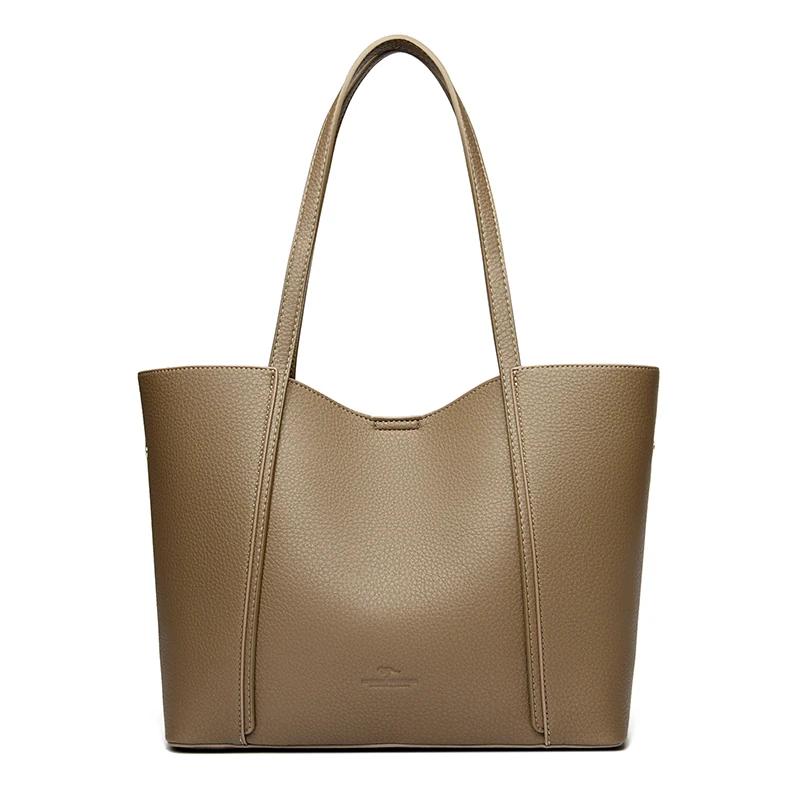 Women's High-Quality Leather Shoulder Bag  Crossbody  Messenger Tote Bag  Branded Large Bag