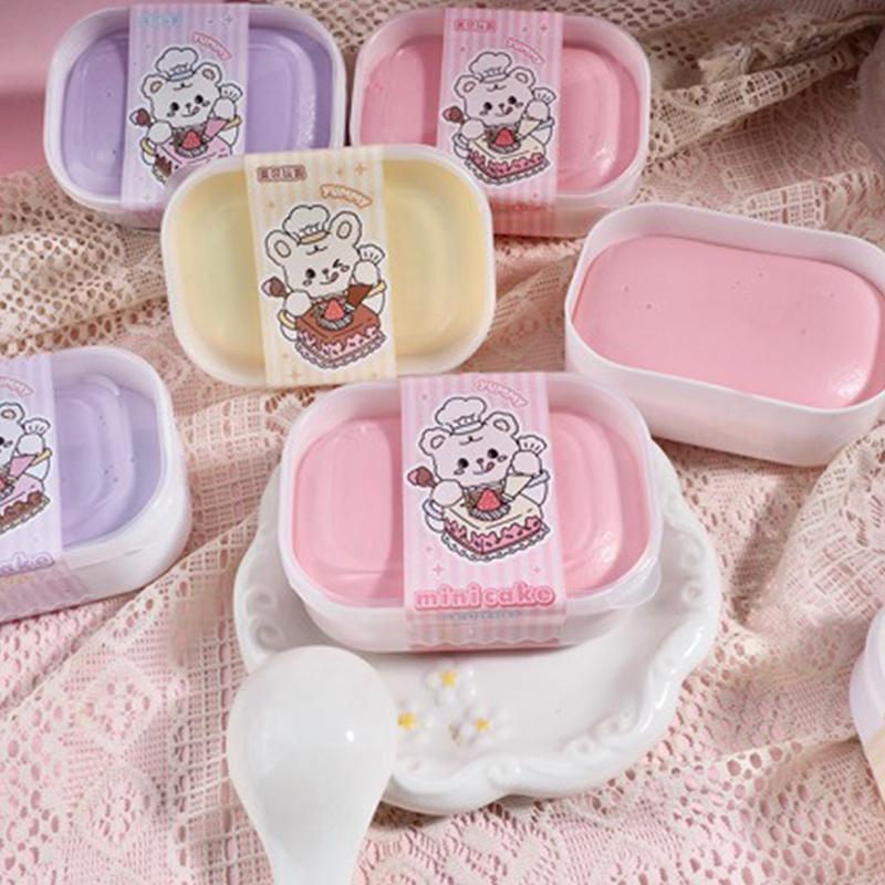 Squishy Simulation Cake Box Squeeze Toys Sticky Stress Relief Sensory Fidget Toys For Adults Anti Anxiety
