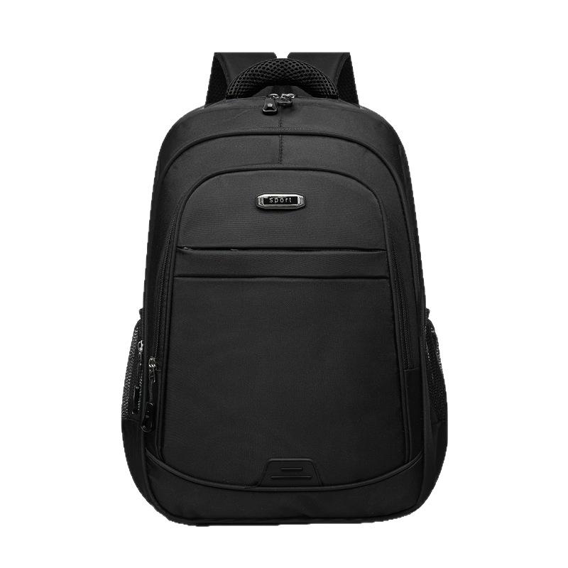 Men's large-capacity backpack, junior high school college student casual schoolbag, simple travel computer backpack