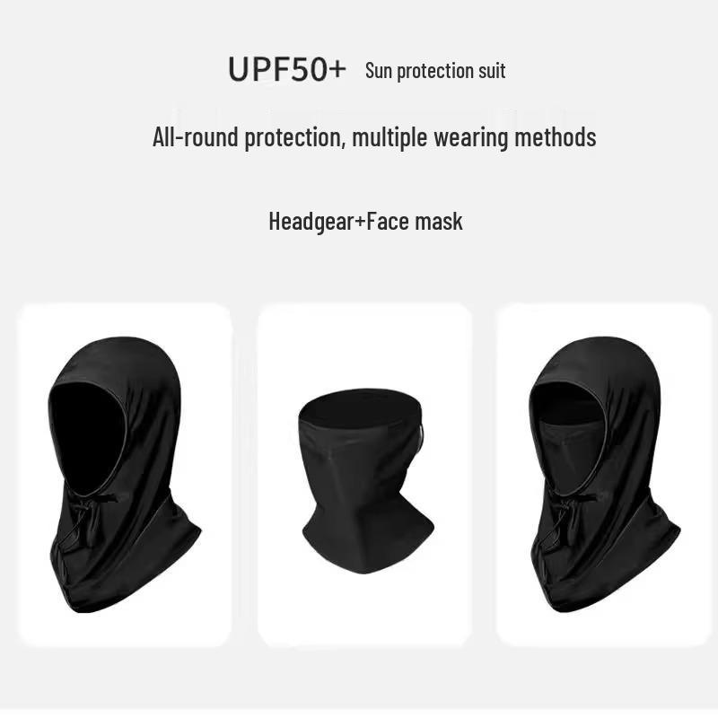 Men's Summer UV Protection Neck & Face Mask with Ear Loops
