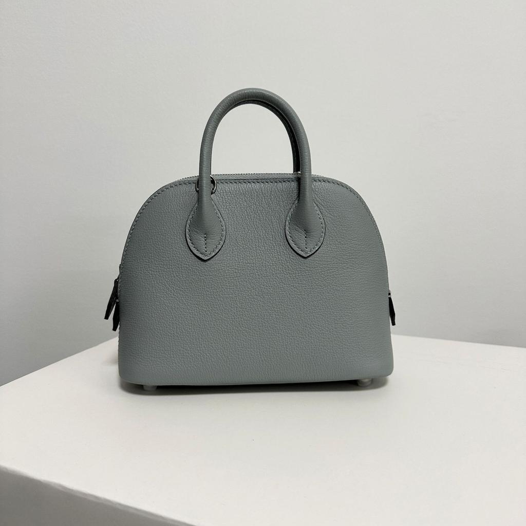 Sac Bandoulière Mini Coquille en Cuir de Vachette Evercolor Importé Polyvalent Sac pour Femme en Cuir de Vachette Première Couche Sac de Bowling