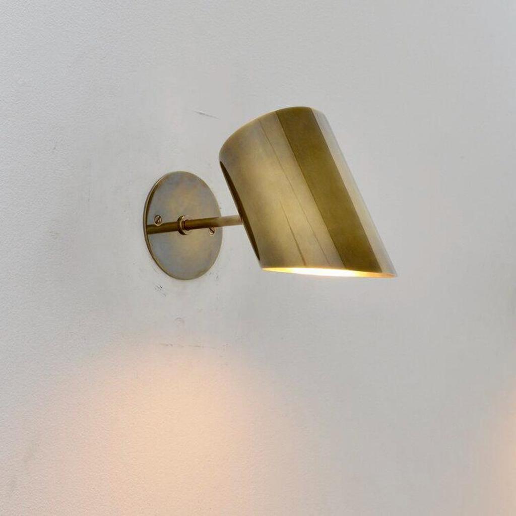 Mid Century Italian Brass Wall Sconce Modern Luxury Home Lighting Fixture