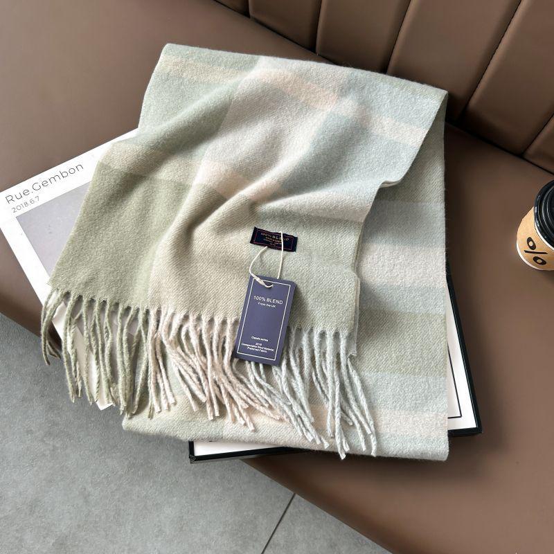 Klassischer Karomuster-Halswärmer-Schal - Herbst/Winter, Hochwertige Imitatwolle, Unisex