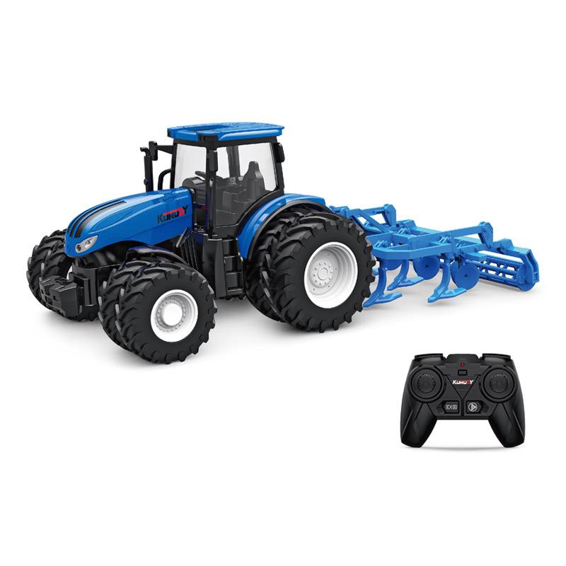 Alloy Remote Control Farmer Tractor Simulation Engineering Vehicle Electric Toy Farm Transport Vehicle 2.4G Remote Contro Vehicl