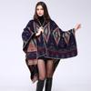 Geometric Rhombus Fashion Extra Long Thick Imitation Cashmere Ethnic Travel Shawl Cape
