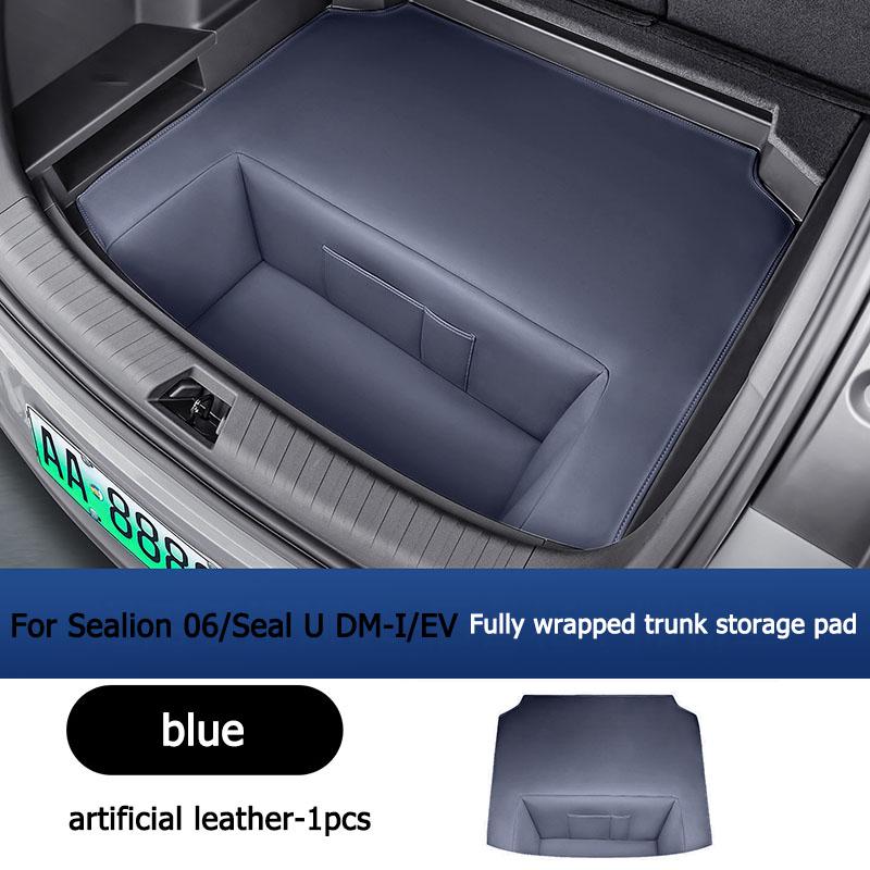 For BYD Sea Lion 06 Seal U DM-I/EV Trunk Storage Bag Tailstock Lower Leather Storage Compartment Iinterior Modification Supplies
