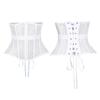 Waist Lace and Floral Trainer Women Corset Cincher Body Shaper Girdle Trimmer with Plastic Bones Extender Waist Decors