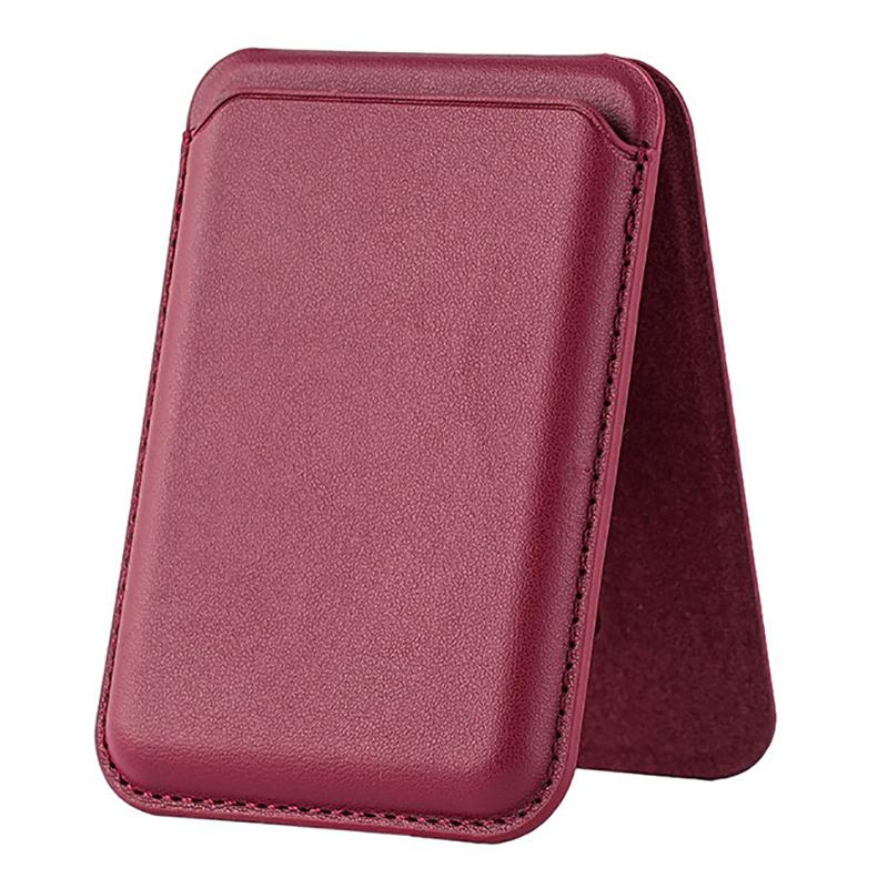 Magnetic For Magsafe Leather Wallet Card Holder For Iphone 16 15 14 13 Pro Max Hide Phone Stand Bank Id Card Holder Pocket Cover