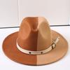 Popular European and American Classic Double-color Wide-brimmed Top Hat Men's and Women's Fashion OL Style Cowboy Hat Jazz Hat