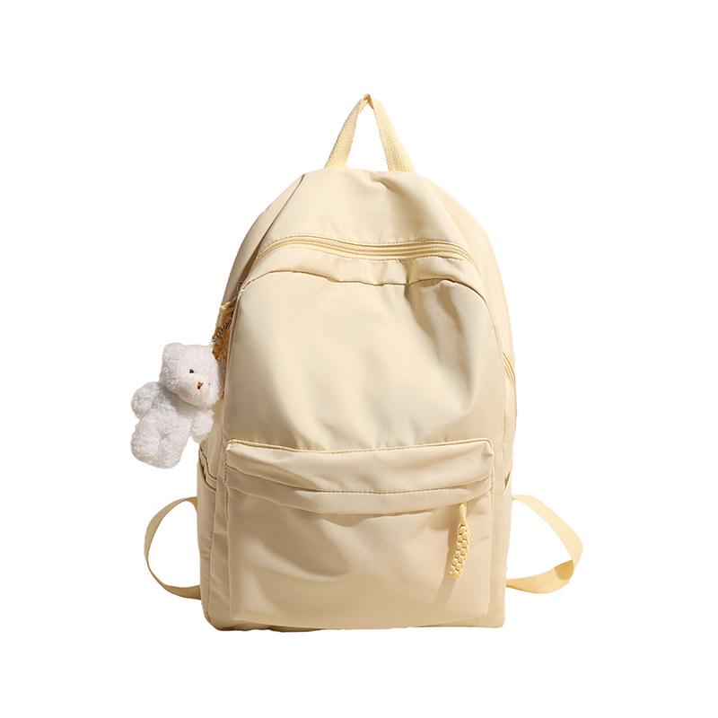 

2025 Lightweight Large Capacity Backpack for High School, Middle School, Men, and Women - Casual and Laptop-Friendly Without pendant брудно-білий