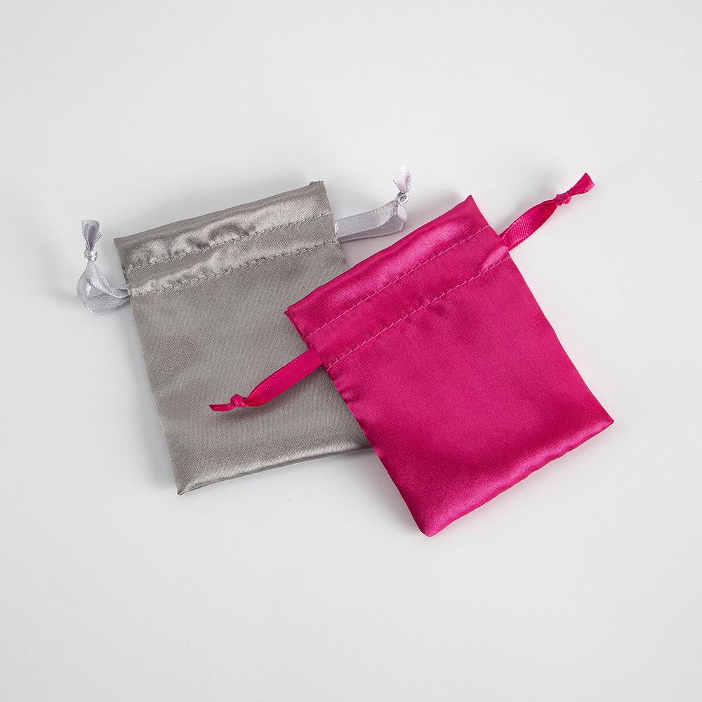 5‑Pack Satin Drawstring Pouch, Imitation Silk Jewelry Storage Bag for Gifts & Small Accessories