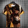 New Men's Samurai Katana Tattoo Girl T-Shirt Street 3D Print Tee Summer Women Short Sleeve Top