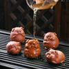 Purple Sand Tea Play Ornament Tea Pet Plate Raised Zodiac Pig Boutique Table Accessories Personality Creative Decoration