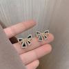 Shiny Rhinestone Bowknot Stud Earrings For Women Wedding Jewelry Party Accessries Fashion Earrings