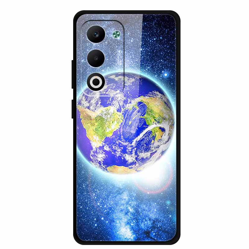 Glass Back Cover For OPPO A5i Pro 5G Case A5iPro Coque Hard Tempered Glass Case For OPPO A5m A5 5G 4G Phone Case A 5 Soft Bumper
