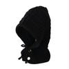 New Autumn and Winter Style Balaclava Women's Knitted Wool Hat Warm Ear Protection Scarf Hat Integrated Cold Hat