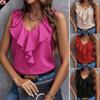 Spring Summer Women's Loose Round Neck Sleeveless Pocket Maxi Dress Casual Pullover Long Dress for Women