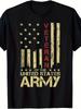 Patriotic U S Army Red Line American Flag Vintage T-Shirtmerry Christmas Overs