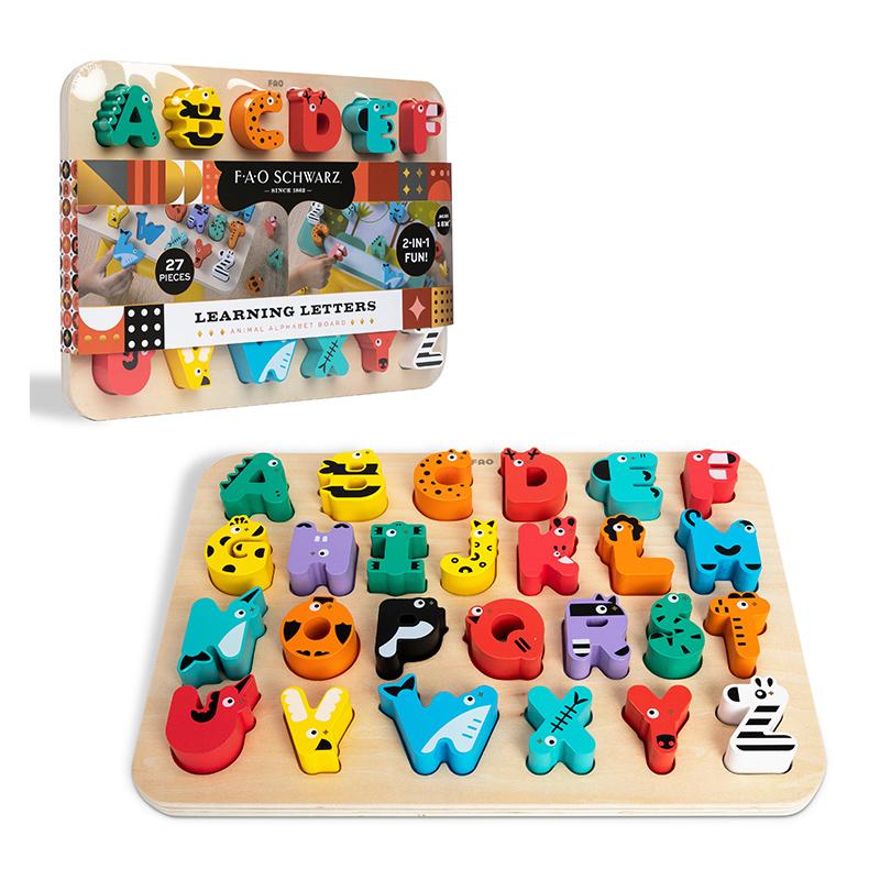 

[toytron] F.A.O. Schwarz Wooden Animal Alphabet Puzzle