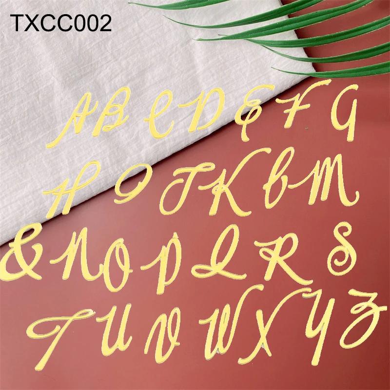 Decor Acrilic Oglindă Aurie pentru Tort La Mulți Ani Alfabet Englez Număr Roman Nuntă Petrecere Topper Tort Insert Cupcake Steag