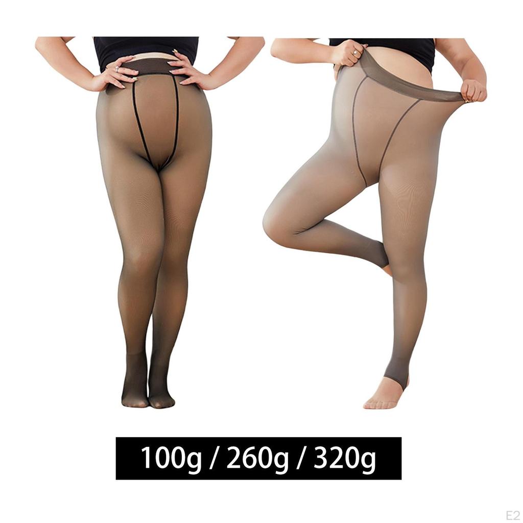 Fleece-Strumpfhose Thermisch Hoher Bund Herbst und Winter Leggings Strumpfhose für 100KG
