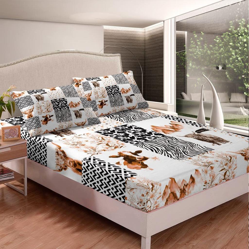 Football Pattern Mattress Three-Piece Digital Printing Mattress Bedding Set Adult Children